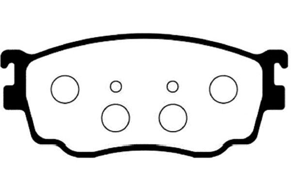 KAVO PARTS Комплект тормозных колодок, дисковый тормоз BP-4544
